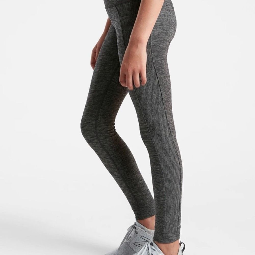 Athleta Girl Ribbed Jogger Leggings with side pockets